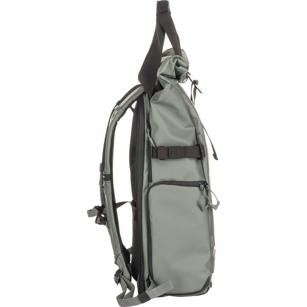 Mochila WANDRD PRVKE V4 (Wasatch Verde, 21L) - puertos y conexiones