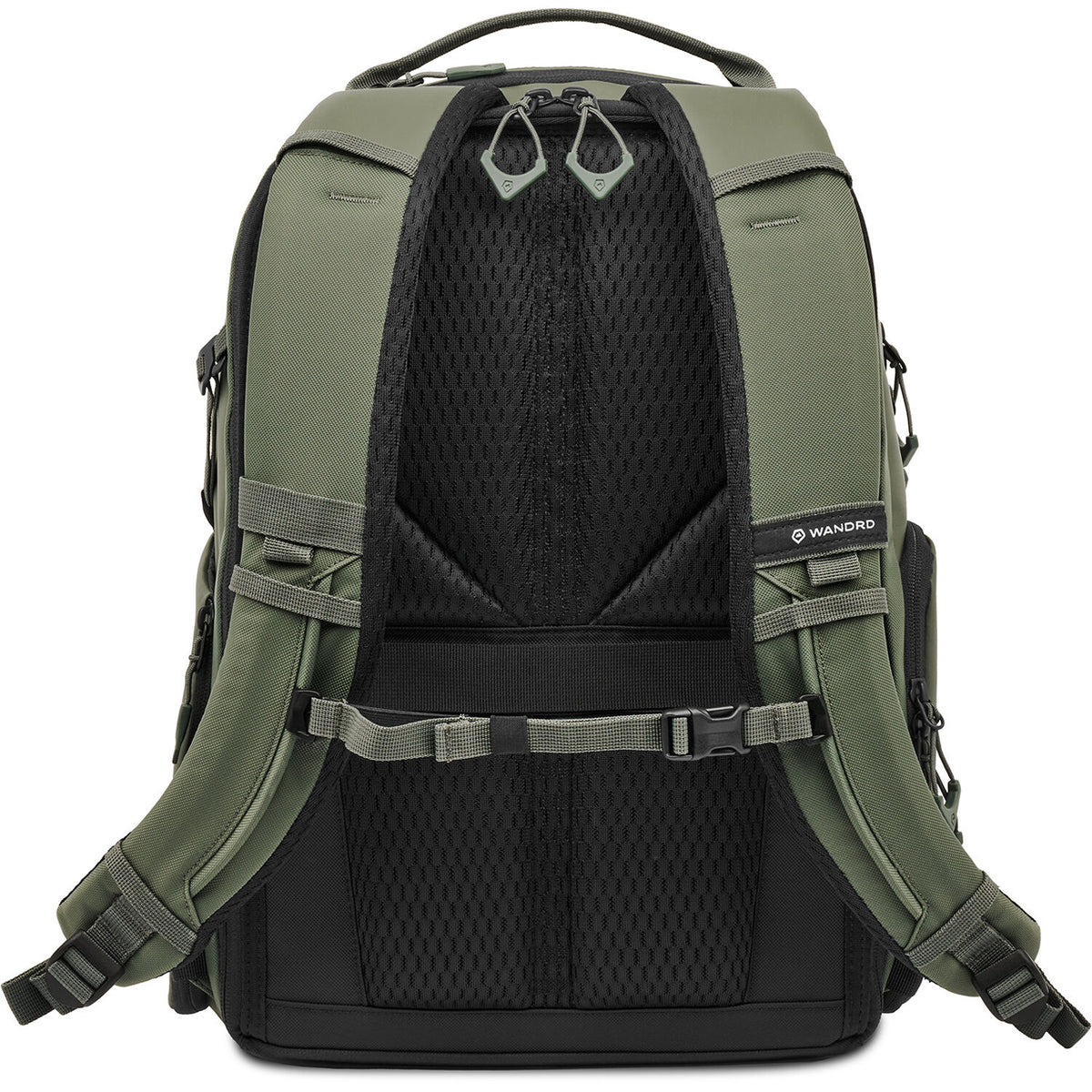 Mochila WANDRD PRVKE Zip Photo Bundle (Wasatch Verde, 31L) - vista trasera