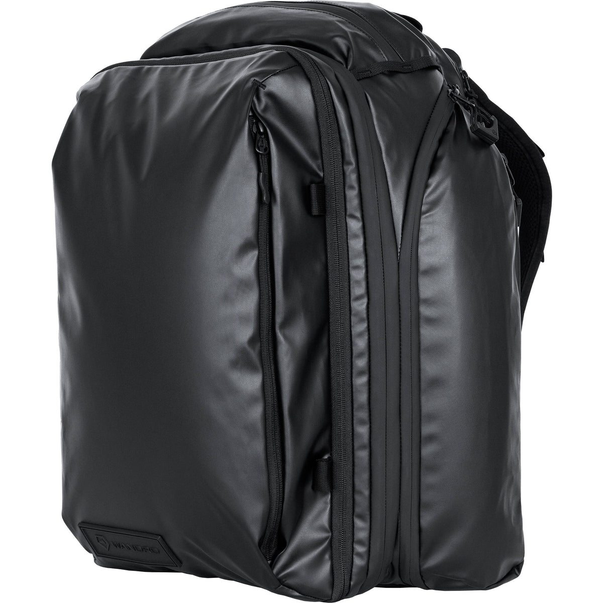 Mochila WANDRD Transit Travel con Essential cubo para cámara (Negro, 35L) - vista trasera