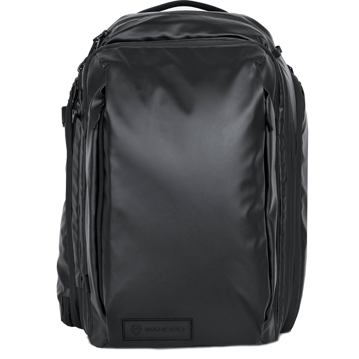 Mochila WANDRD Transit Travel con Essential Plus cubo para cámara (Negro, 45L) - vista frontal