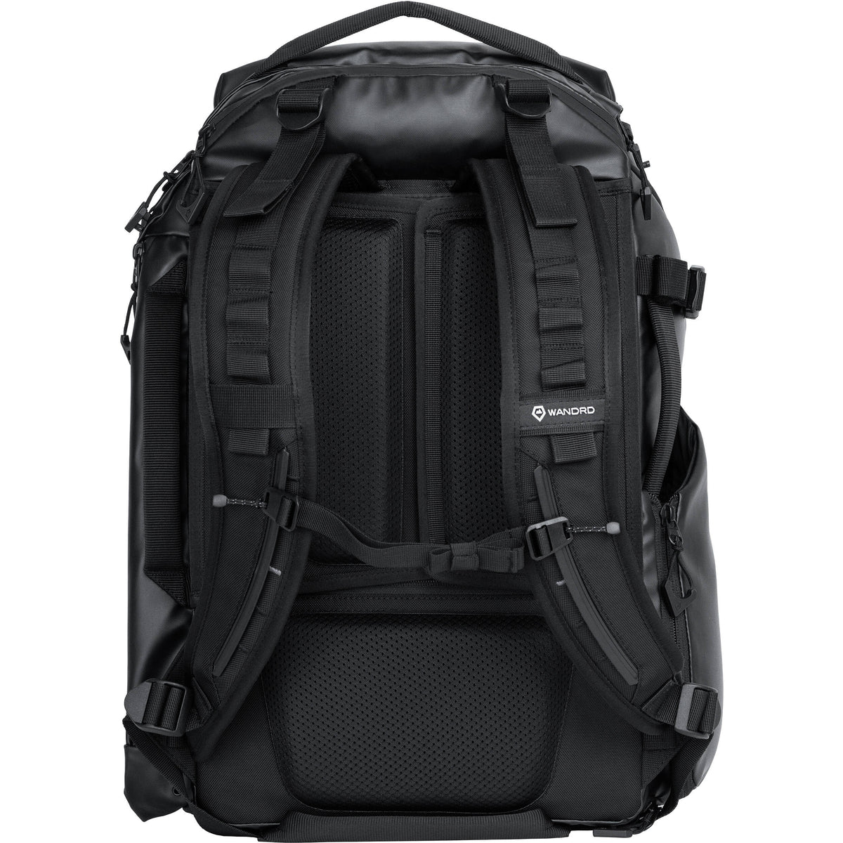 Mochila WANDRD Transit Travel con Essential Plus cubo para cámara (Negro, 45L) - vista lateral