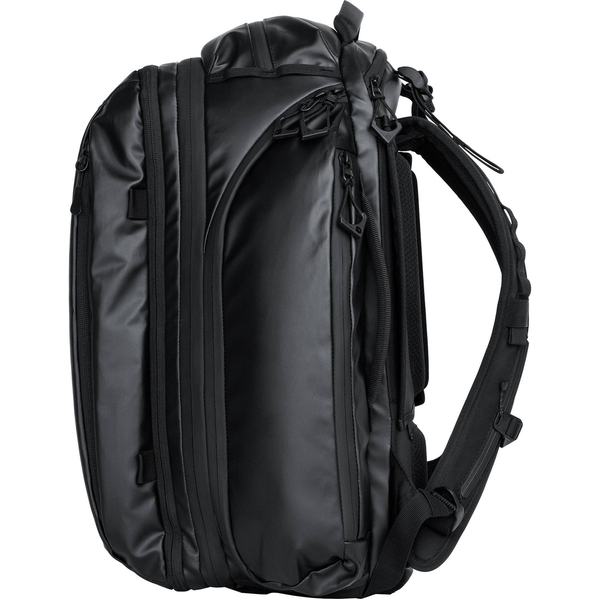 Mochila WANDRD Transit Travel con Essential Plus cubo para cámara (Negro, 45L) - detalle