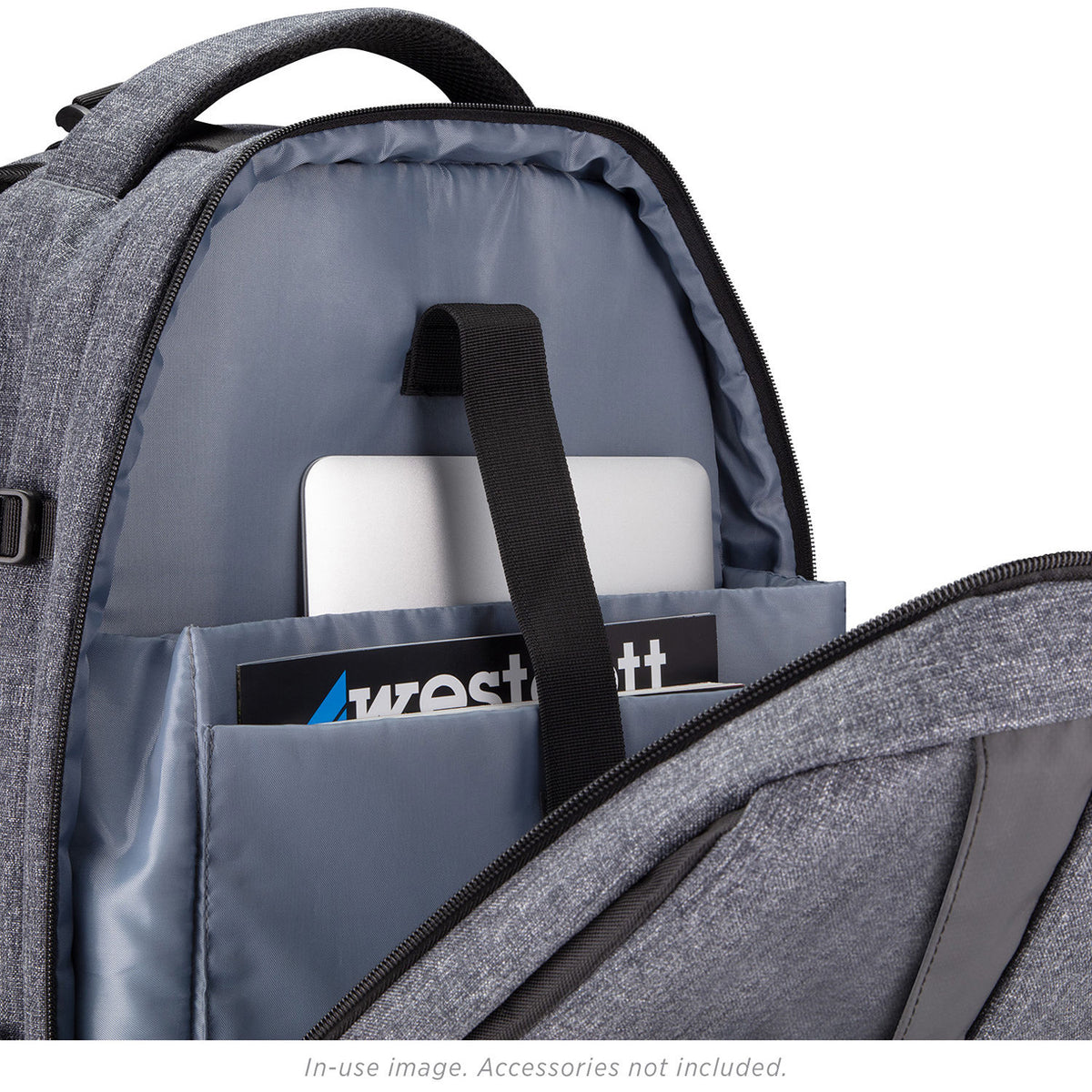 Mochila Westcott Lite Traveler (Negro/Gris) - puertos y conexiones
