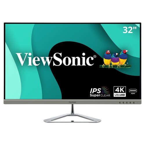 Monitor LED ViewSonic Entertainment VX3276-4K-mhd 32" Clase 4K UHD - 16:9 - Plata - 80cm (31.5") Viewable - Al - imagen 1