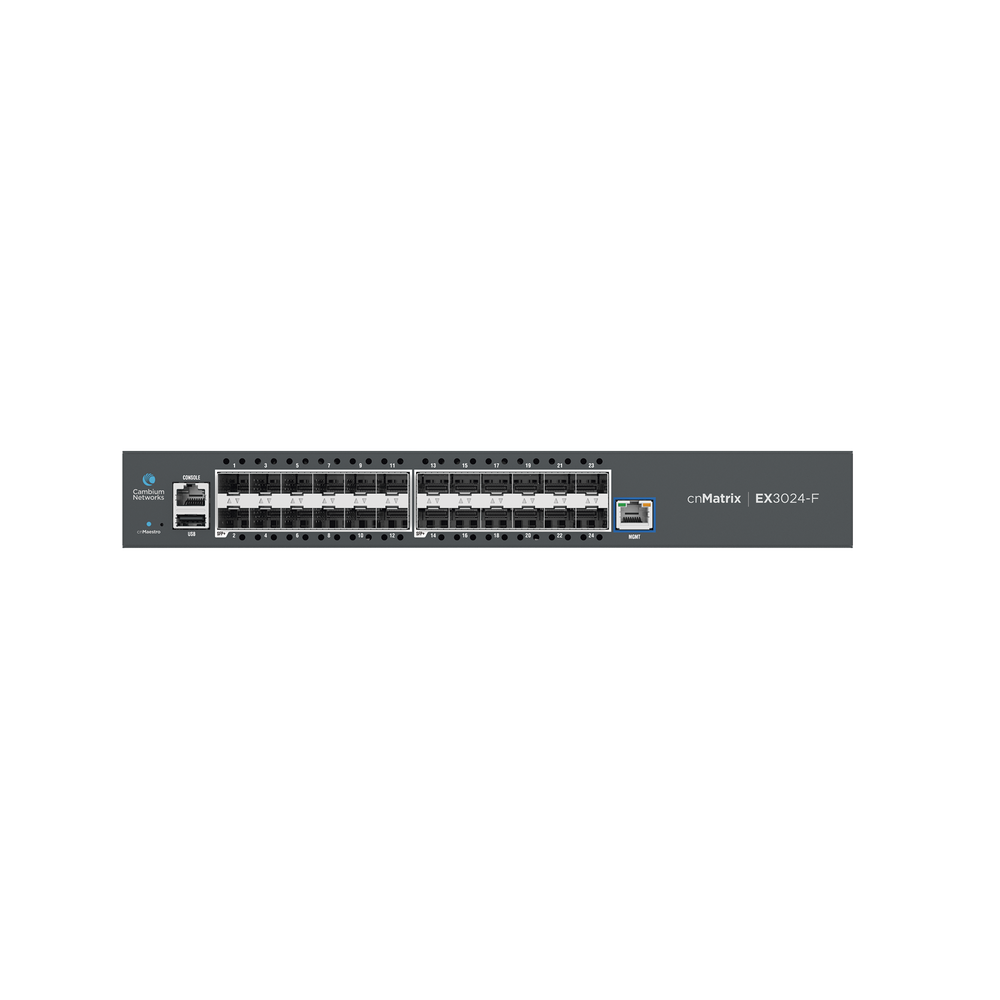 Switch cnMatrix EX3024F Ideal para Distribución Cambium Networks MXEX3024XFXA00 24 puertos