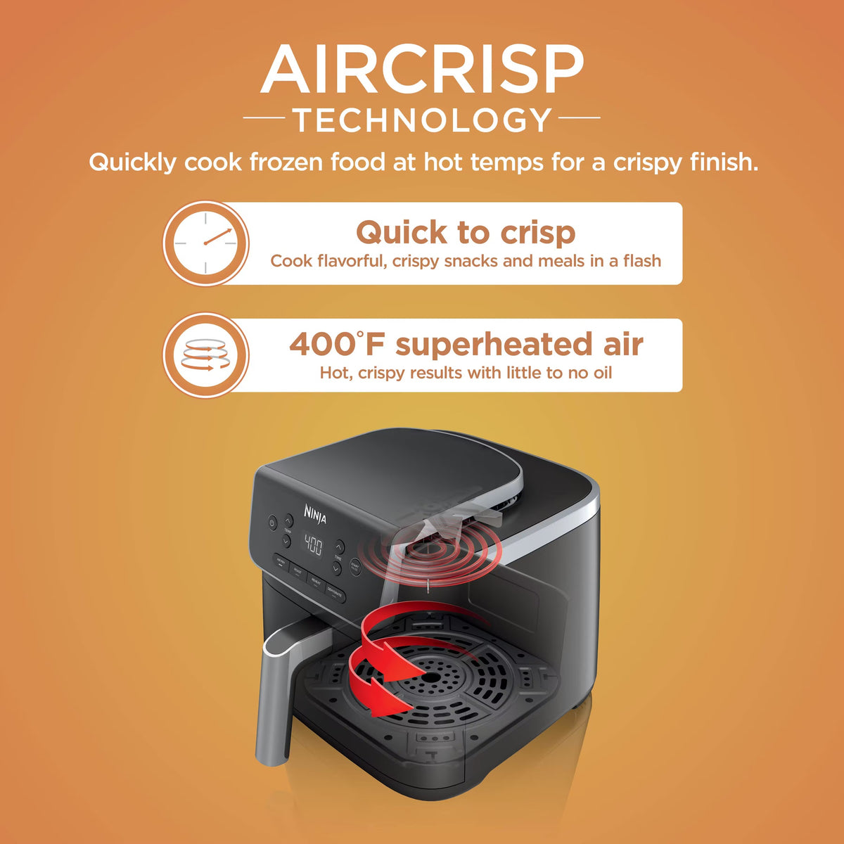 Freidora de Aire Ninja Pro 4 en 1 de 5 qt AF141 — imagen 12
