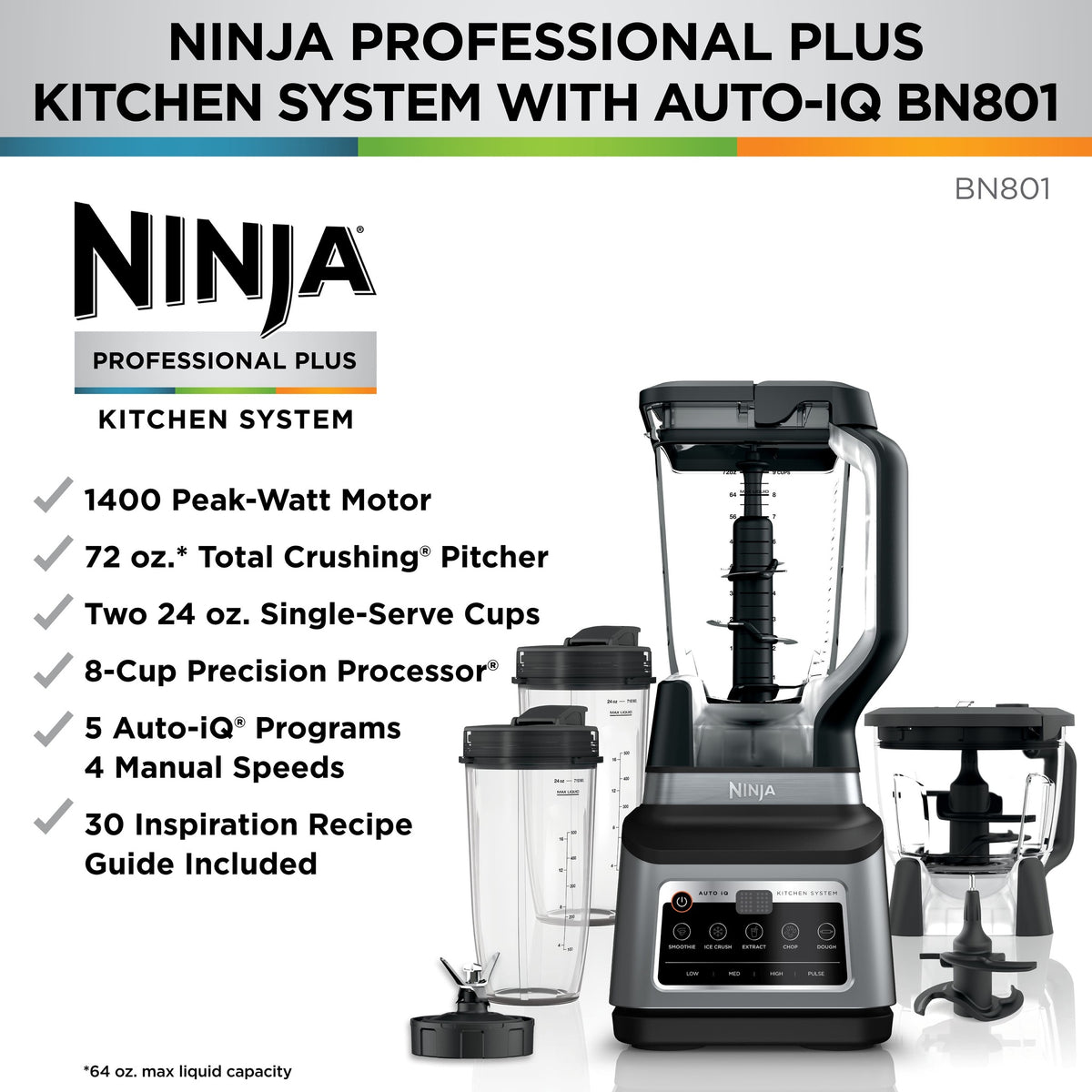 Licuadora Ninja Professional Plus Kitchen System BN801 — vista de uso