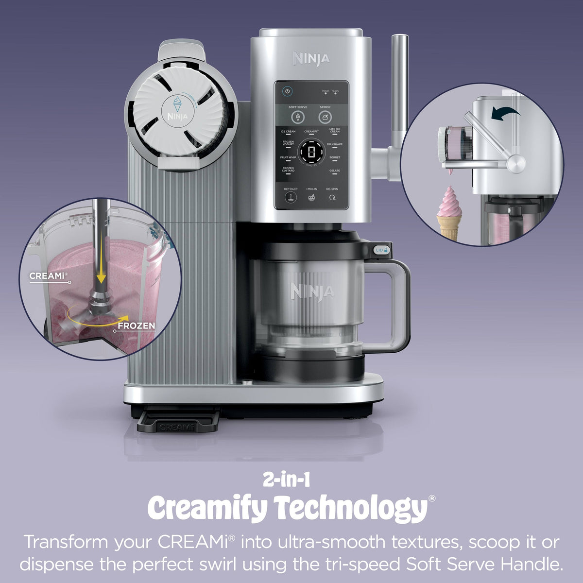 Máquina de helado Ninja CREAMi Scoop & Swirl NC701 — imagen 16