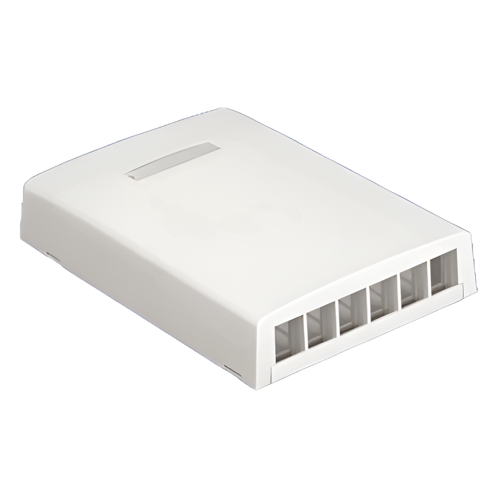 Caja de montaje en superficie Panduit NK6BXIW-AY Blanco