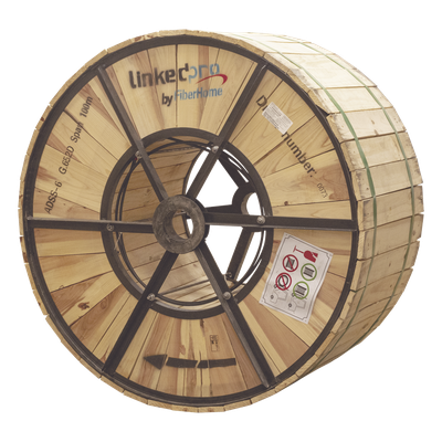 Carrete de 4 km de Fibra Óptica Linkedpro By Fiberhome OC-ADSS-24C-S100/4KM Monomodo 24 hilos