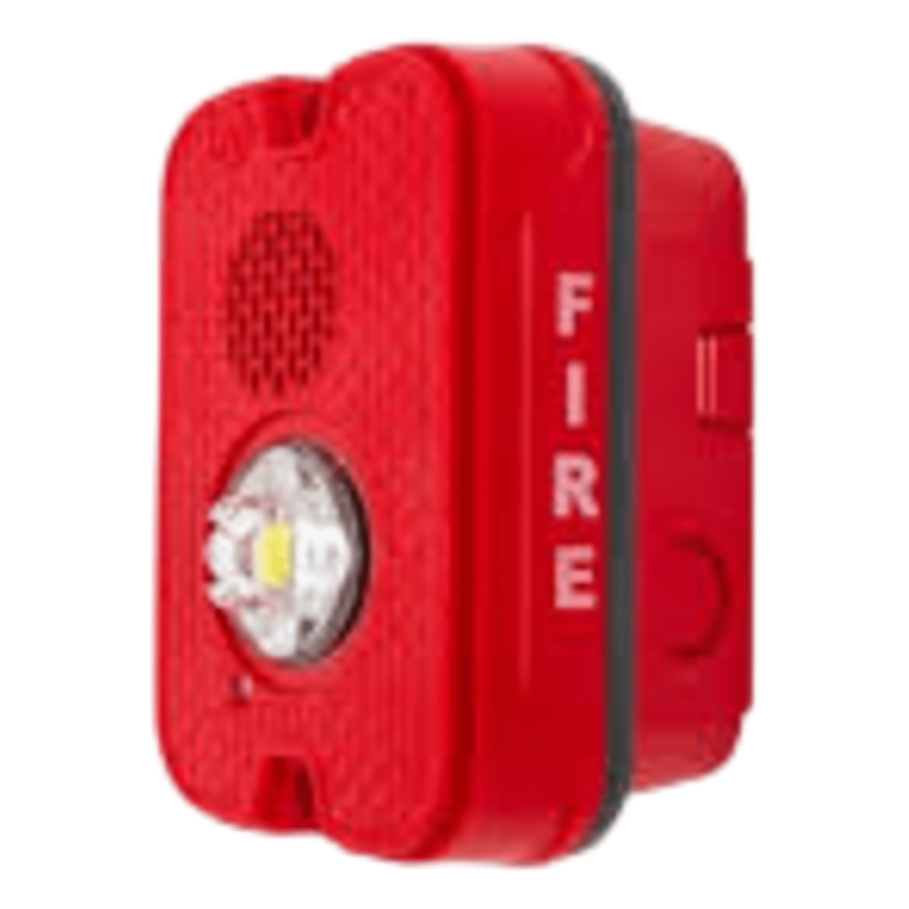 Sirena con Lámpara LED Estroboscópica para Exterior System Sensor P2GRKLED 2 hilos Rojo