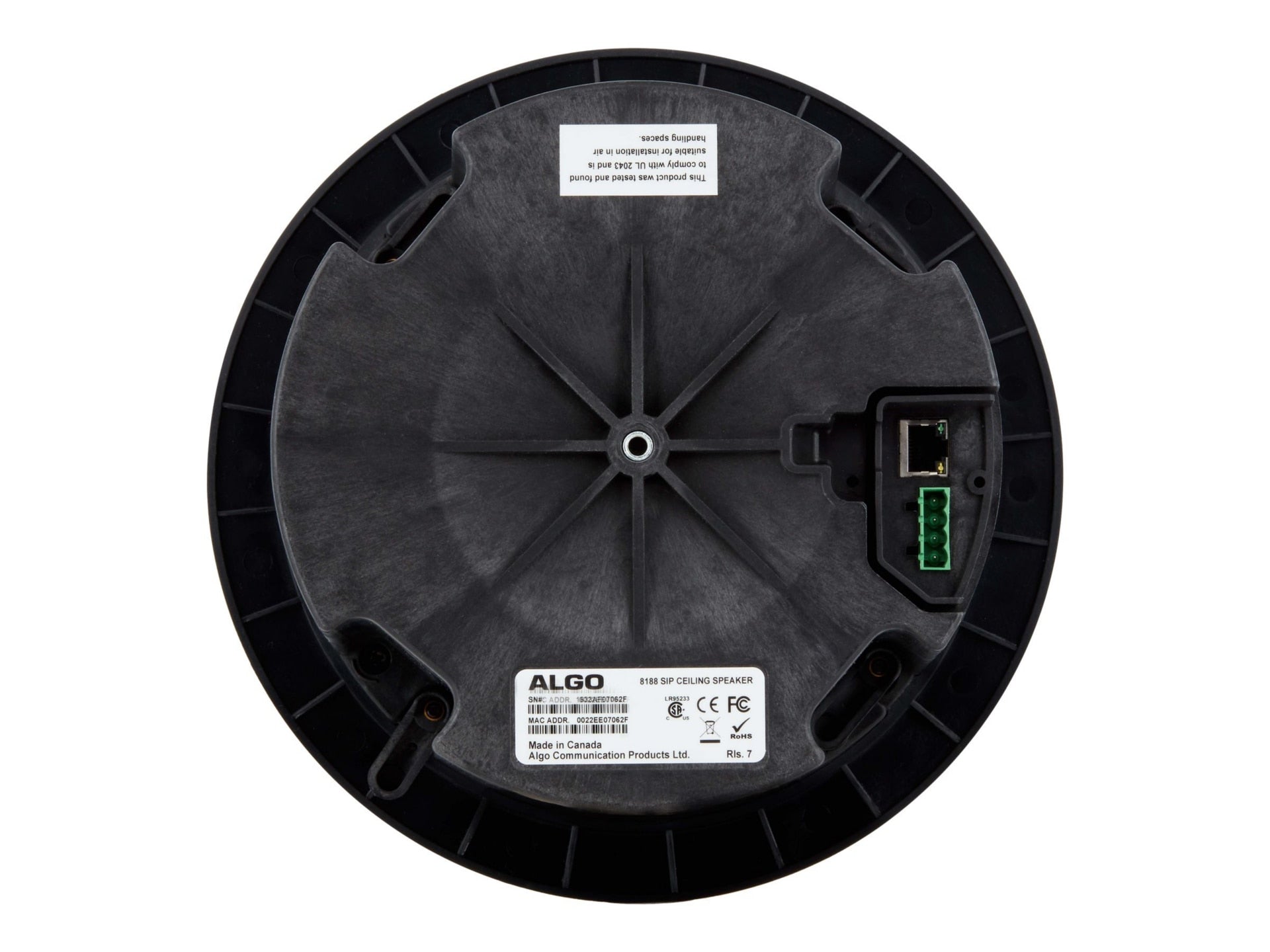 Parlantes Algo 8188 IP PoE Ceiling Speaker - vista 4