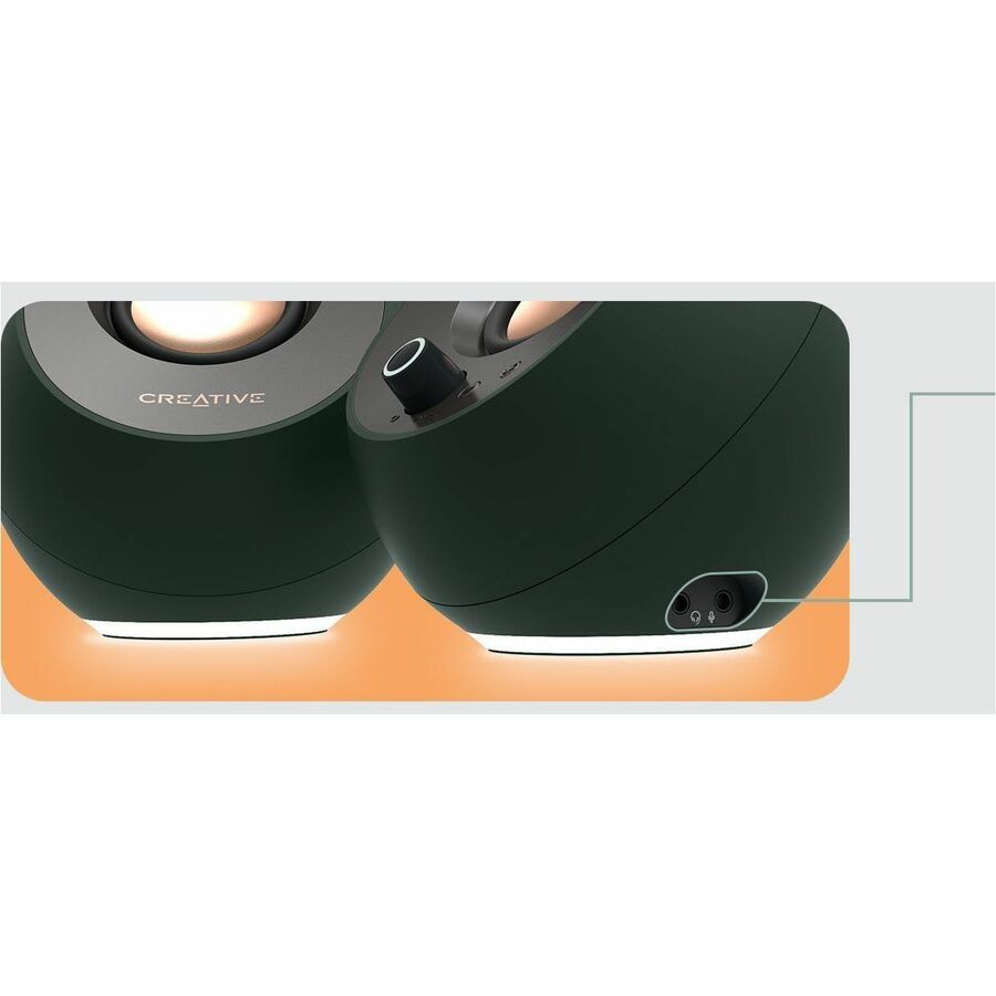 Parlantes Creative Pebble Pro 2.0 Bluetooth Speaker System - vista 3