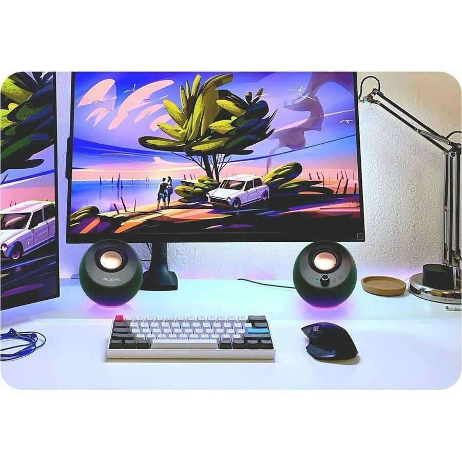 Parlantes Creative Pebble Pro 2.0 Bluetooth Speaker System - vista 7