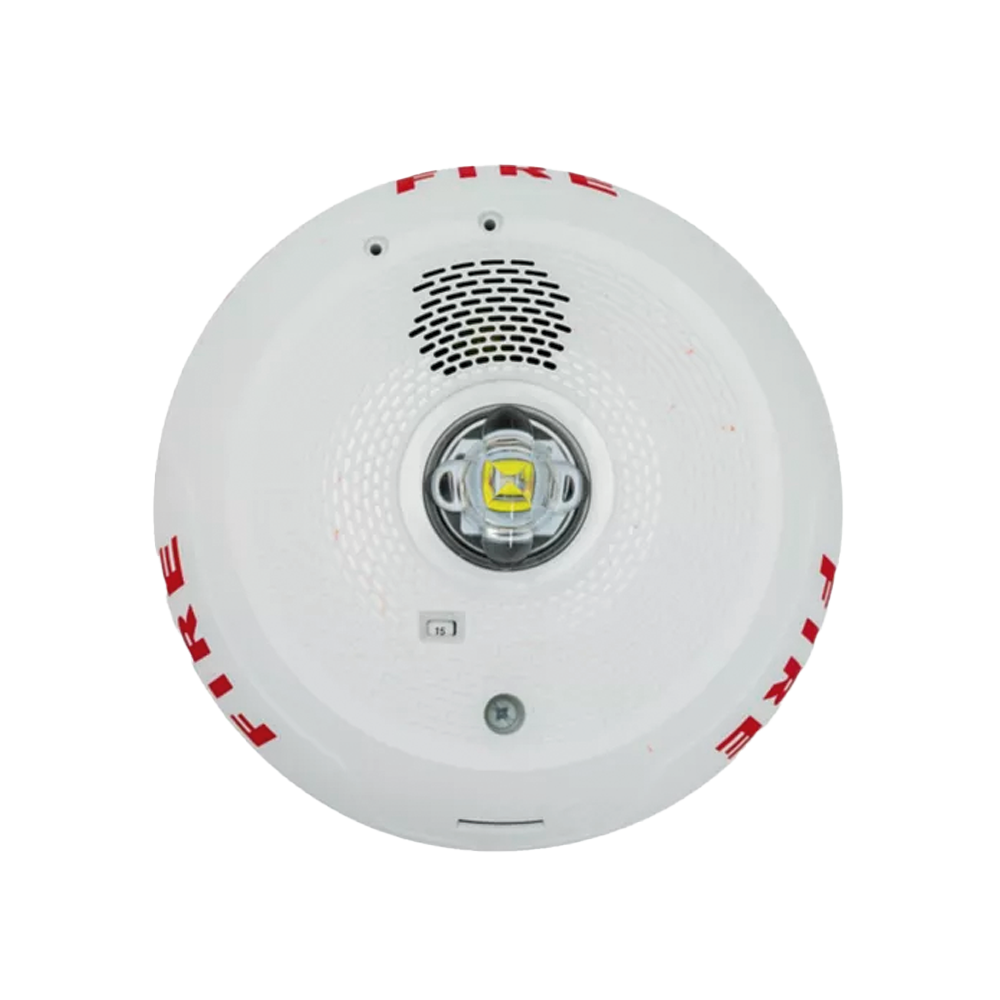 Sirena con Lámpara LED Estroboscópica System Sensor PC2WLED 2 hilos Blanco