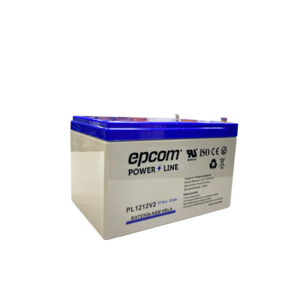 Batería de Respaldo para equipo electrónico Epcom Powerline PL1212V2