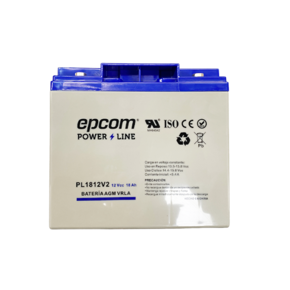 Batería de Respaldo para equipo electrónico Epcom Powerline PL1812V2