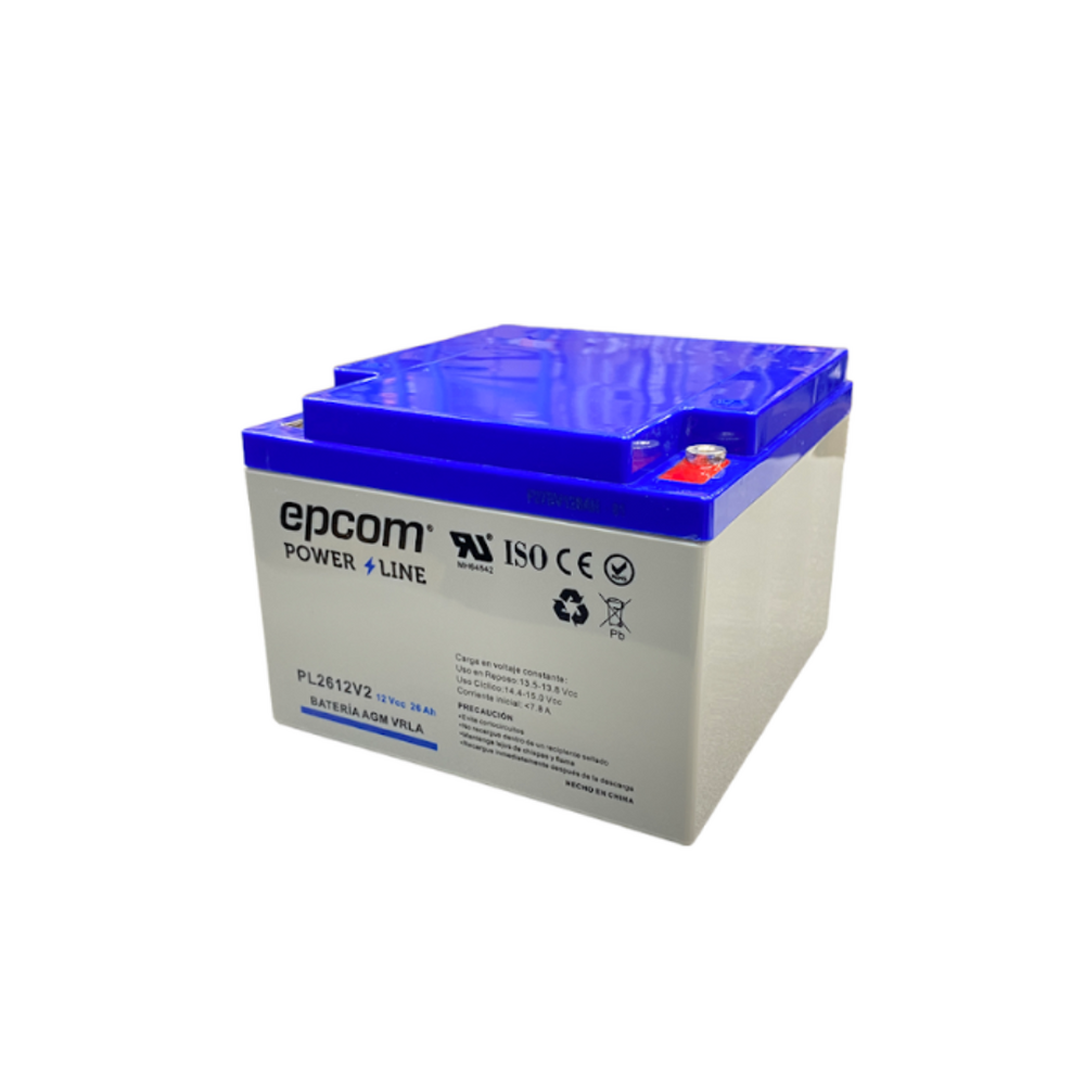 Batería de Respaldo para equipo electrónico Epcom Powerline PL2612V2