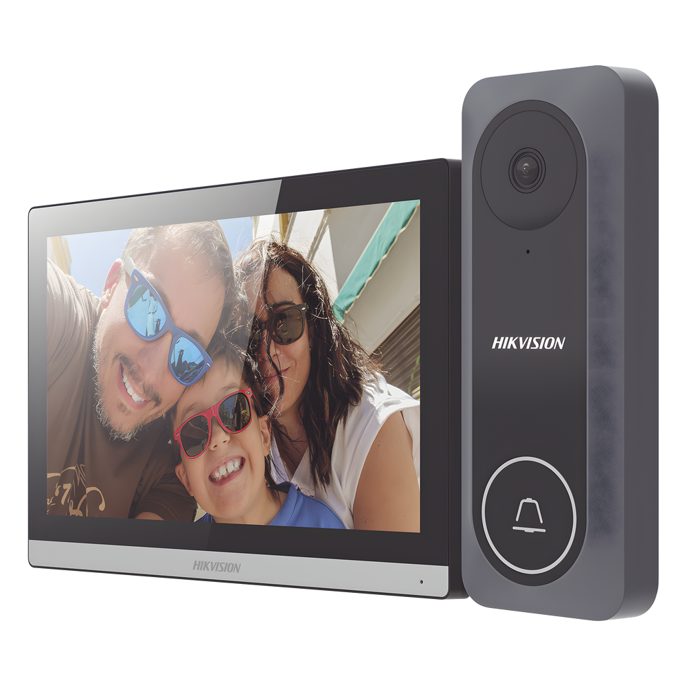 Videoportero Hikvision - Frente de Calle para Exterior de Policarbonato - 720p (1 Megapíxel )130° de Visión (Gran Angula