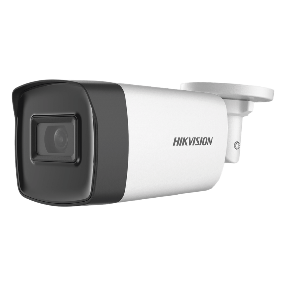 Cámara de Seguridad Hikvision - Bala TURBOHD 2 Megapíxeles (1080p) - Lente 3.6 mm - Exterior IP67 - 80 mts IR EXIR - DS-