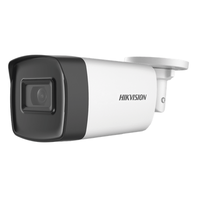 Cámara de Seguridad Hikvision - Bala TURBOHD 2 Megapíxeles (1080p) - Lente 3.6 mm - Exterior IP67 - 80 mts IR EXIR - DS-