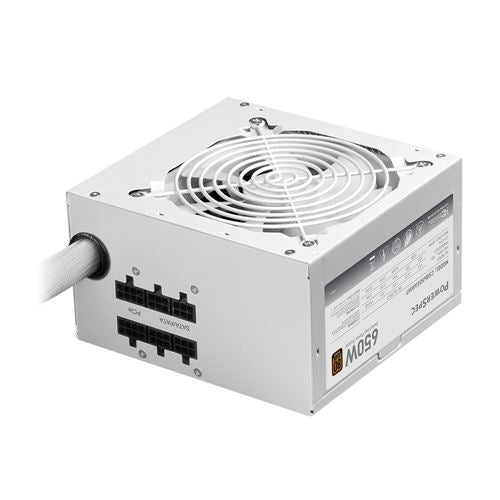 Fuente de Poder PowerSpec CW 650W 80 Plus Bronze ATX Semi Modular Blanca