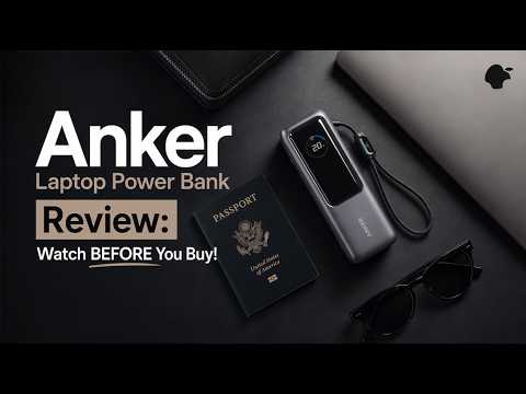 Power Bank Anker 65W con USB-C Integrado y Cable Retráctil