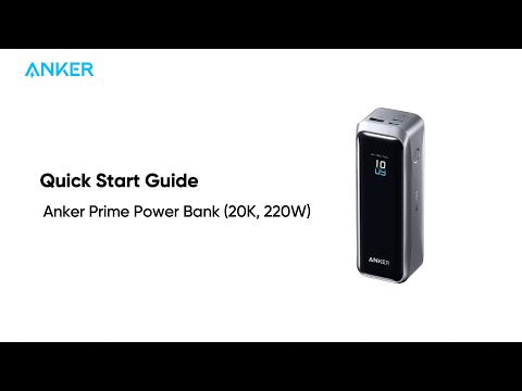 Power Bank Anker Prime 20K 220W 20.100mAh Carga Rápida 140W