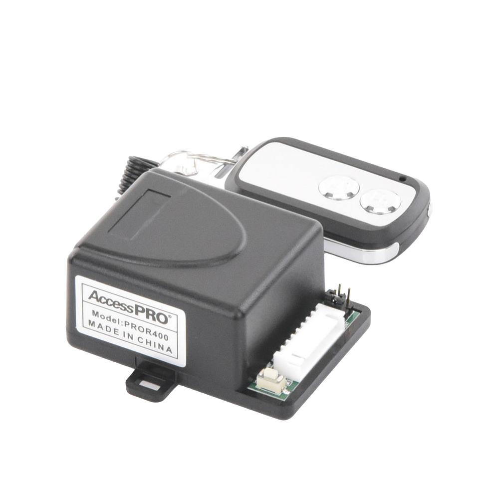 Receptor con 2 Relevadores y Control Remoto AccessPRO PROR400 50 m