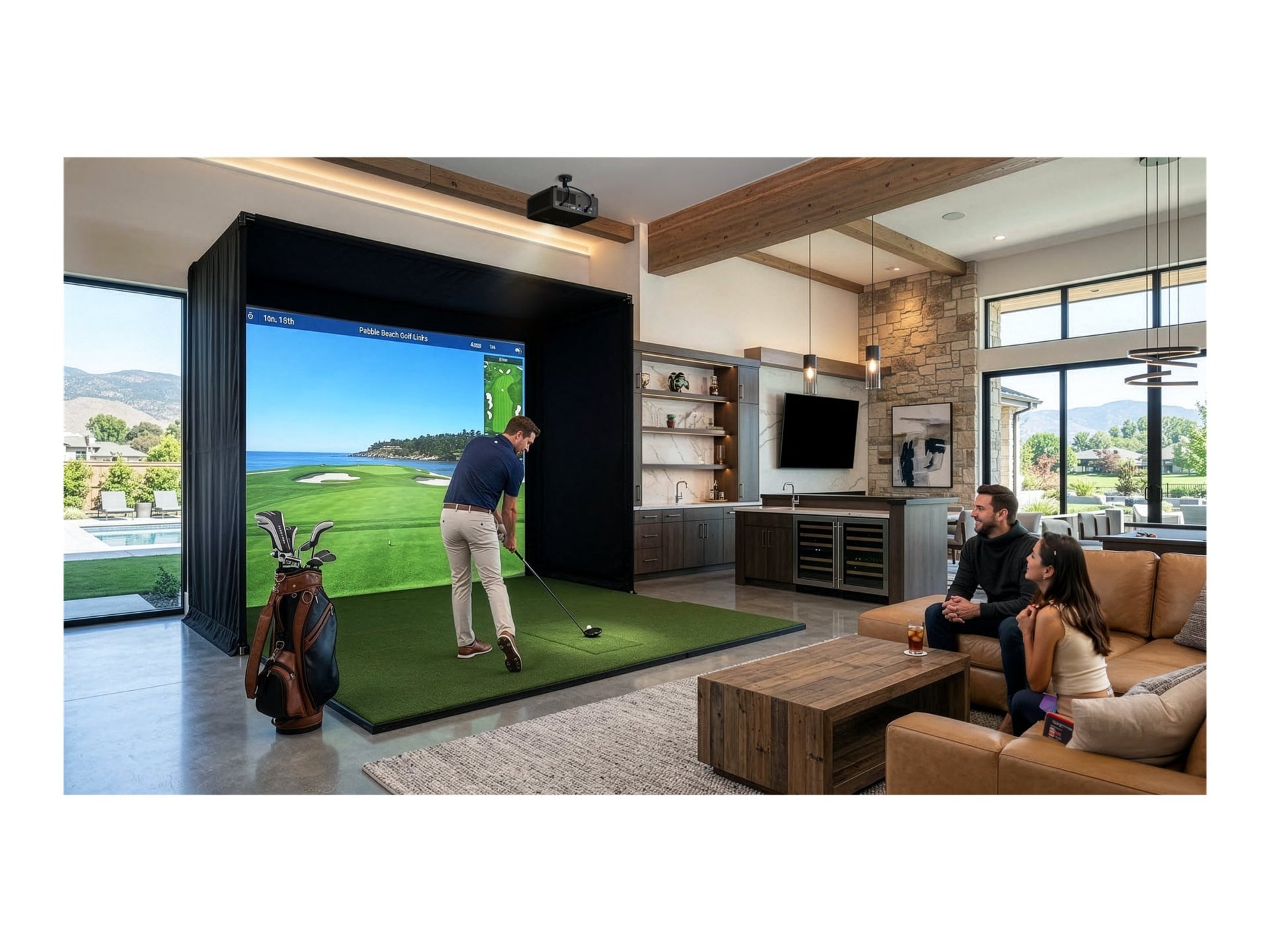 Proyector Optoma Golf Sim ZK521ST-B 4K - vista 6