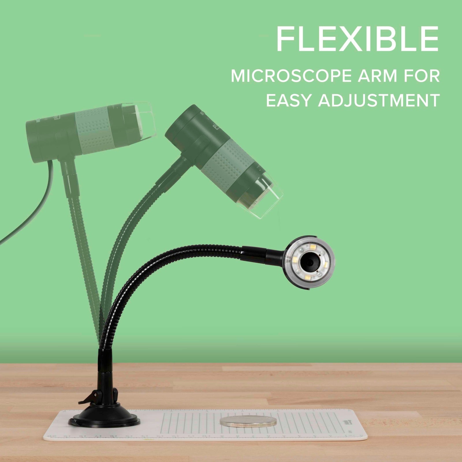 Proyector Plugable USB 2.0 Digital Microscope w/ Flexible Arm Observation Stand- - vista 5