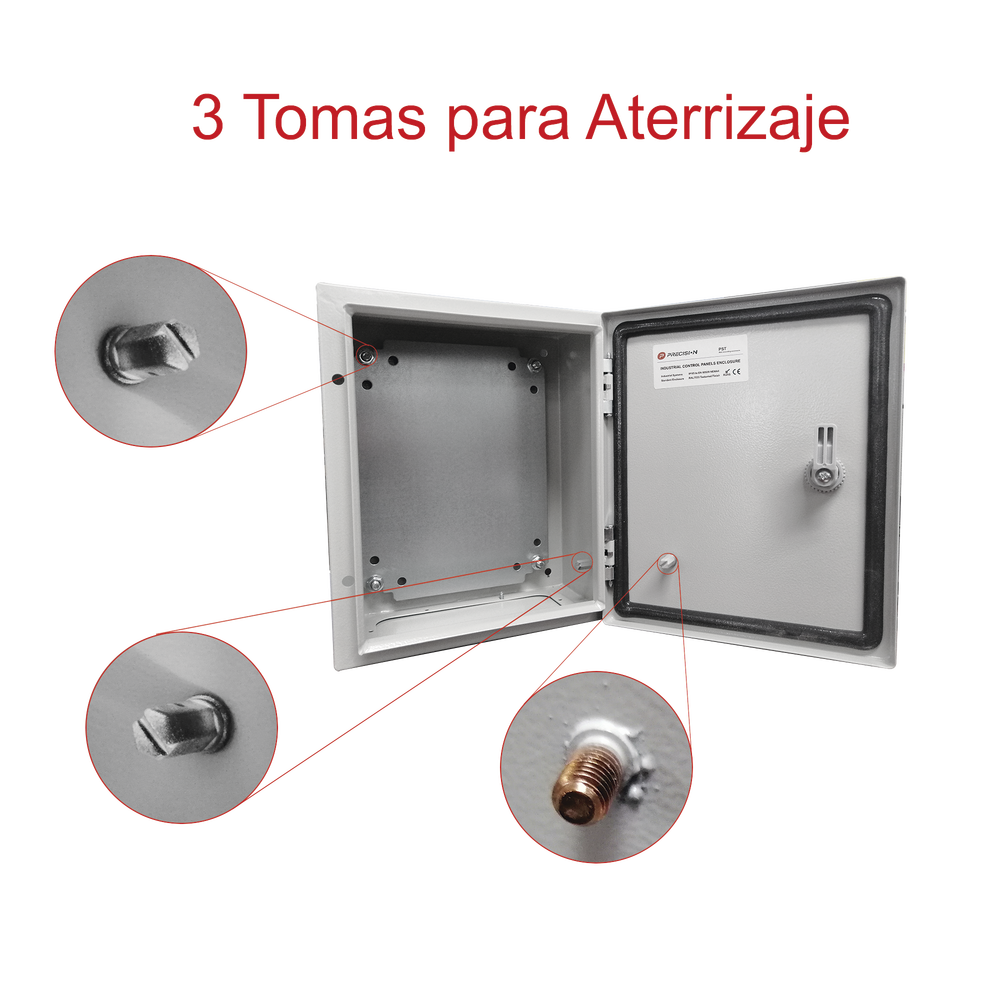 Gabinete de Acero IP66 Uso en Intemperie Precision PST-2530-15A