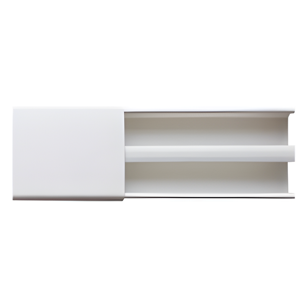 Canaleta blanca dos vías Thorsman PT-48 2.5 m