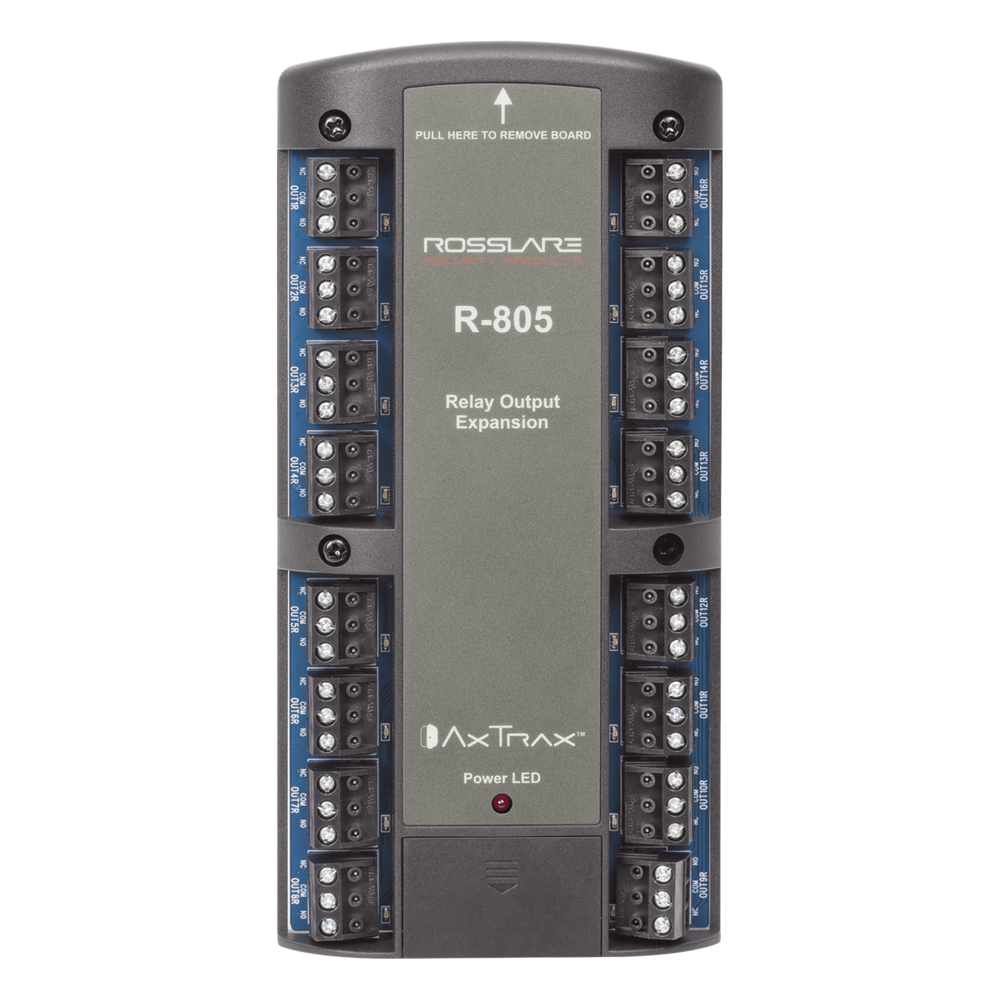 Tarjeta expansora de 16 salidas de relevador Rosslare Security Products R-805