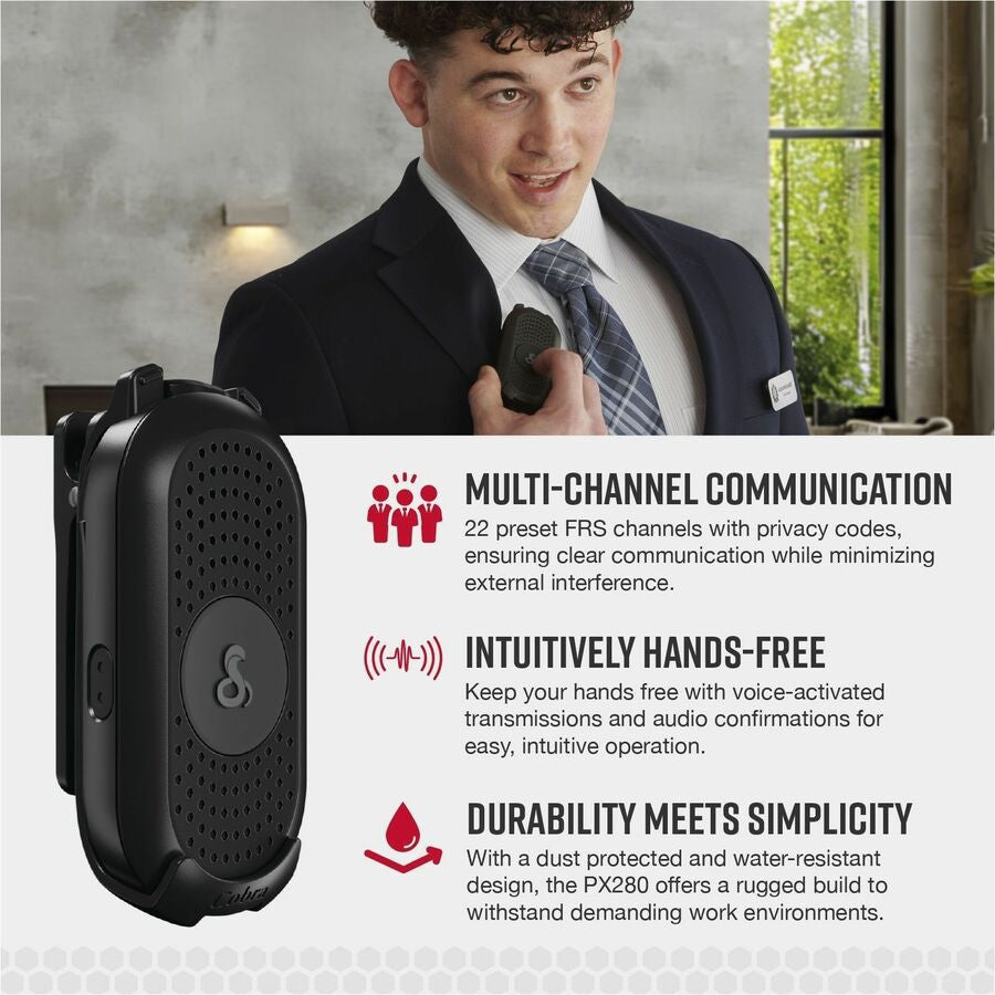 Radio de Dos Vías Cobra PX280 Two-way Radio - vista 7