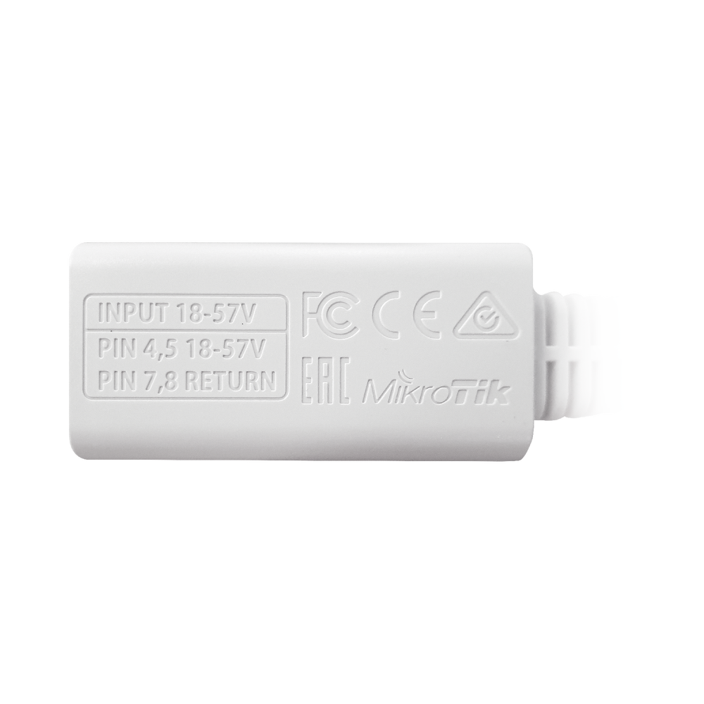 PoE Pasivo para Equipos 10 Mikrotik RBGPOE