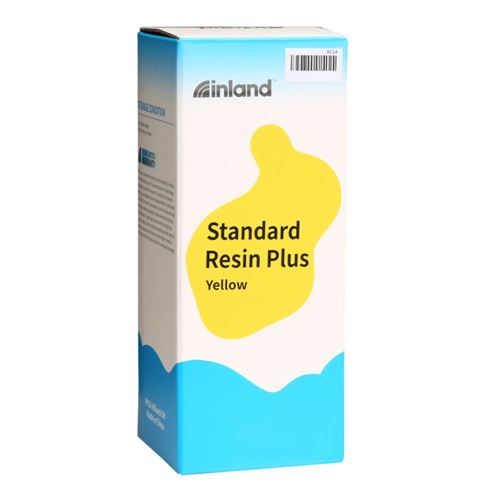 Resina 3D Inland Estándar Amarillo 1.0 kg — vista en diagonal