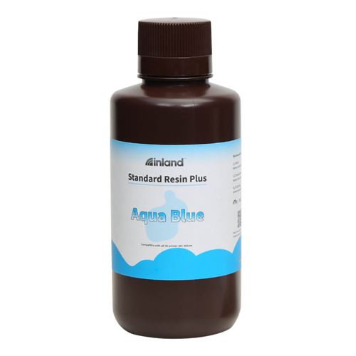 Resina 3D Inland Estándar Azul aqua 1.0 kg — vista frontal