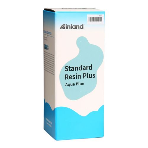 Resina 3D Inland Estándar Azul aqua 1.0 kg — vista en diagonal