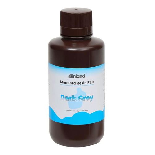 Resina 3D Inland Estándar Gris oscuro 1.0 kg — vista frontal