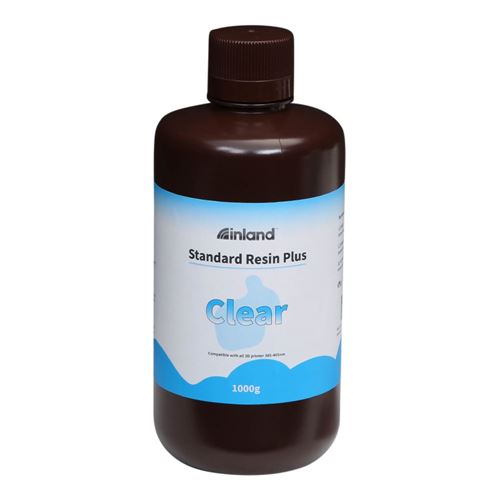 Resina 3D Inland Estándar Transparente 1.0 kg — vista frontal