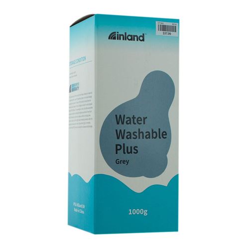 Resina 3D Inland Lavable con Agua Plus Gris 1.0 kg — vista en diagonal