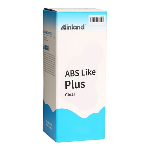 Resina 3D Inland Tipo ABS Plus Transparente 1.0 kg — vista en diagonal