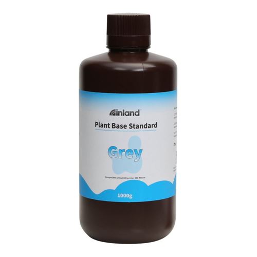 Resina 3D Inland Vegetal Biodegradable Gris 1.0 kg — vista frontal
