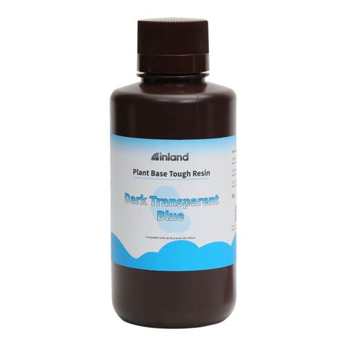Resina 3D Inland Vegetal Reforzada Biodegradable Azul oscuro transparente 1.0 kg — vista frontal