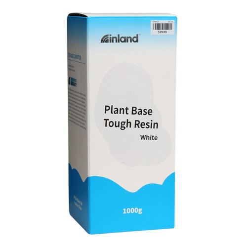 Resina 3D Inland Vegetal Reforzada Biodegradable Blanco 1.0 kg — vista en diagonal
