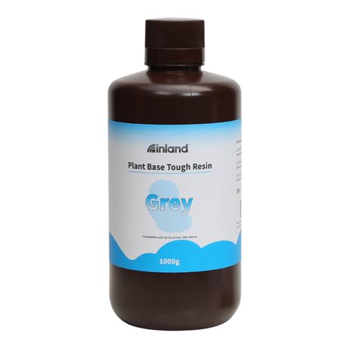 Resina 3D Inland Vegetal Reforzada Biodegradable Gris 1.0 kg — vista frontal