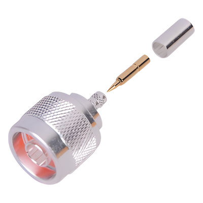Conector N Macho de Anillo Plegable RF Industries RFN-1005-3C
