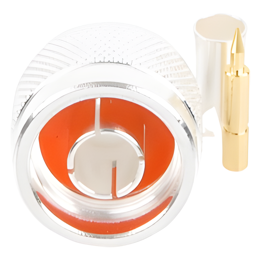 Conector N Macho de Anillo Plegable RF Industries RFN-1005-3C