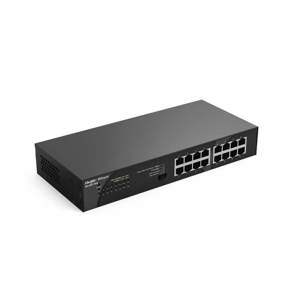 Switch no administrable Ruijie RG-ES116G-L 16 puertos